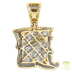 Colgante de Faraón Egipcio con Diseño de Tutankamón, Elaborado en Plata de Ley 925 con Moissanita - Product Image 4