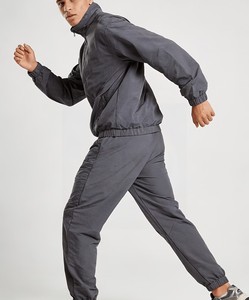 Jogger Track <b>Suit</b> <b>for</b> <b>Men</b> 100% Nylon <b>Waterproof</b> Lightweight Sportswear Custom Set with Side Pockets Autumn Wear - Product Image 2
