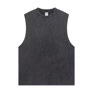 Camiseta sin Mangas para Hombre, Tejida, 100% Algodón, Deportiva, para Gimnasio, Entrenamiento, Fisicoculturismo, con Logotipo Frontal Personalizado, OEM, ODM, Venta al Por Mayor - Product Image 4
