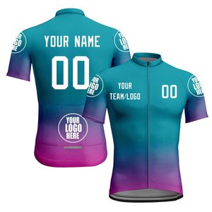 Jersey de Ciclismo Personalizado OEM, Nuevo Diseño Transpirable, 100% Poliéster, Impresión Digital, Manga Corta, Secado Rápido, 160g, Nombre del Equipo - Product Image 6