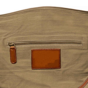 Bolsa de Viaje de Lona y Cuero con Cierre, Impermeable, Estilo Vintage, para Fin de Semana, Gimnasio o Viajes Cortos, LCTB-0001 - Product Image 6