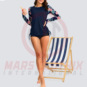 New Arrival High Quality <b>Women</b> Long Sleeve Rash Guards <b>Top</b> Seller Gym And Training Wear Rash Guard For Ladies - Product Image 3
