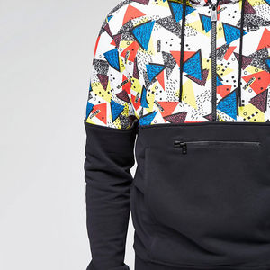 Sudaderas con Capucha Personalizadas para Hombre, Sublimadas, Ecológicas, de Algodón, para Otoño, con Media Cremallera y Estampado - Product Image 6