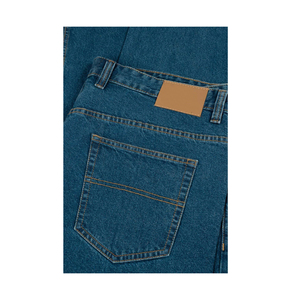 Jean en denim bleu pour homme 2025, grande taille, coupe droite décontractée, double couture, confortable, pour hommes de grande taille, pantalon de mode, vente en gros - Product Image 6