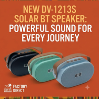 Haut-parleur solaire DV-1213S avec sangle de transport, mini enceinte sans fil, caisson de basses extérieur, vente en gros