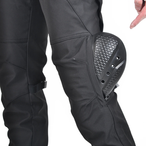Motorcycle Leather Cordura Riding Pants with CE Removable Knee & <b>Hip</b> Protectors | Waterproof Biker Trousers | Hike Impex - Product Image 5