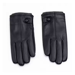 Premium Quality Winter Daily Use Plain <b>Touch</b> <b>Screen</b> Leather <b>Gloves</b> with Fur Lining Wholesale Price for Online Sale - Product Image 1
