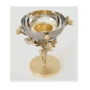 Brûleur d'encens en laiton fait main avec motif floral, usage religieux, diffuseur d'aromathérapie toutes saisons - Product Image 6