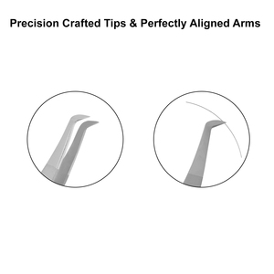 Pince à cils en acier inoxydable pour volume, logo personnalisé, pour extensions de cils, outil professionnel d'extension de cils 819 - Product Image 2