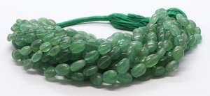 Cuentas de Cuarzo Verde Fresa AAA, Forma Ovalada Lisa, 7x11 MM, Cuentas de Cuarzo Verde Fresa para Fabricación de Joyas, Suministros a Granel, 16 Pulgadas - Product Image 6