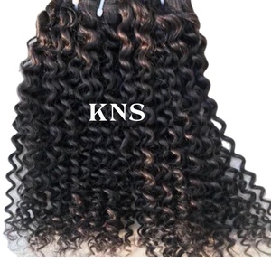 Extensions de cheveux humains vierges indiens Remy à double trame, bouclés profonds, doux, qualité supérieure, 8-26 pouces, sans produits chimiques - Product Image 1