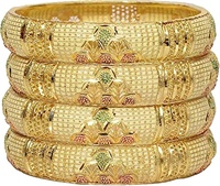Nouveauté Bracelets Vogue minimalistes en laiton Bracelets en or massif 18 carats Bijoux de mode Bracelets solides ronds pour femmes par gm impex