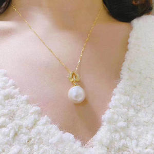 30191DIY Accessories S925 Silver Pendant Empty Holder with 10-13mm Round Beads Concealer <b>Jade</b> <b>Necklace</b> Pendant - Product Image 3