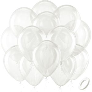Palloncini in Lattice Trasparente da 12 Pollici - Confezione da 100 per Matrimoni, Addii al Nubilato, Compleanni, Feste ed Eventi - Product Image 1