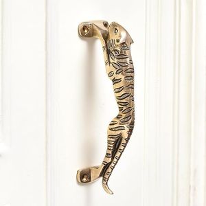 Poignées de porte en laiton, décoration intérieure, décoration de porte de salon, paire de poignées en forme de poisson, qualité supérieure - Product Image 6