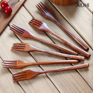Tenedor de madera de alta calidad para ensalada y cena a bajo precio, el más vendido, tenedor de madera para servir frutas, tenedor de madera para mesa de cocina y hogar - Product Image 6