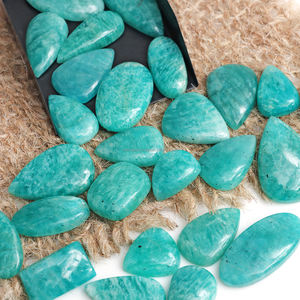 Cabujón de Amazonita Natural Azul Verde, Piedra Semipreciosa para Joyería Curativa, Collar Pulido - Product Image 3