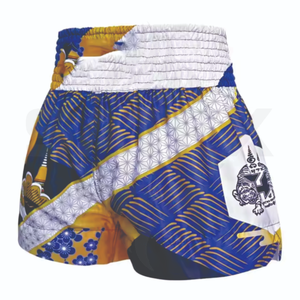 กางเกงชกมวย MMA ระดับพรีเมียมสำหรับมืออาชีพ แบบยูนิเซ็กซ์ พิมพ์ลายด้วยความร้อน เหมาะสำหรับมวยไทย ยืดหยุ่น ระบายอากาศได้ดี แห้งเร็ว - Product Image 1