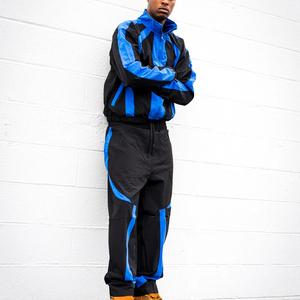 Veste et pantalon de survêtement coupe-vent pour homme de haute qualité, imperméables, avec logo personnalisé, streetwear, OEM, en gros - Product Image 4