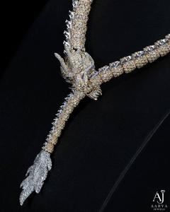 Collar de Cadena de Serpiente Chapado en Oro con Zirconia Engastada en Bisel, Conjunto de Joyas Vintage con Colgante de Plata para Regalo de Boda o Fiesta - Product Image 3
