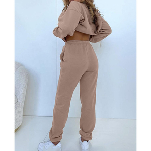 Survêtement personnalisé, nouveau design, haute qualité, couleur unie, respirant, pour femmes - Product Image 5