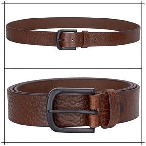 Ceintures pour hommes en cuir de vache vintage personnalisables avec boucle en acier, imperméables, pour pantalons habillés - Prix de gros d'usine - Product Image 3