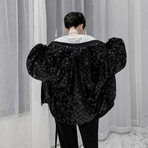 Veste à paillettes de qualité supérieure pour homme, saison hiver, design personnalisé, veste homme premium. - Product Image 3
