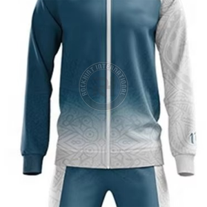 Survêtement en polyester et coton de haute qualité, tissu durable, design confortable, parfait pour l'entraînement, la course à pied et les vêtements décontractés - Product Image 2