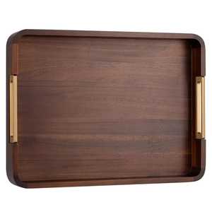 Bandeja Ecológica de Madera Natural Estilo Americano, Apta para Lavavajillas y Fácil de Limpiar, Fabricada por Lodi Impex - Product Image 2