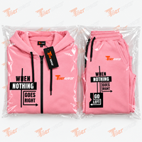 Nouvel ensemble de survêtement d'hiver pour homme 2026 de haute qualité, personnalisé, avec sweat à capuche zippé et pantalon de survêtement 100 % coton