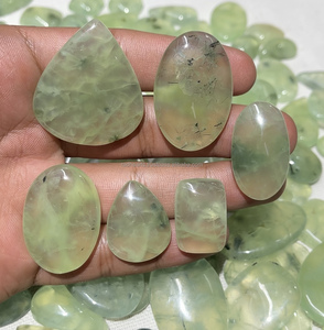 Piedras Preciosas Sueltas de Prehnita Natural en Diferentes Formas, Cabujones con Reverso Plano, Piedras Preciosas al por Mayor, Cabujones de Todos los Tamaños Disponibles - Product Image 3