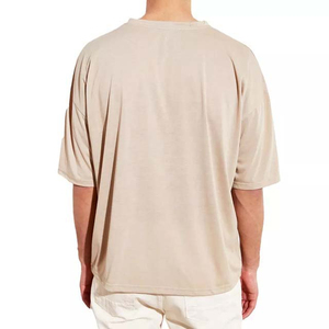 T-shirt Homme Uni Pas Cher en Coton Tricoté 100% Col Rond Manches Courtes Séchage Rapide Écologique Haute Qualité Personnalisable Broderie Imprimée - Product Image 4