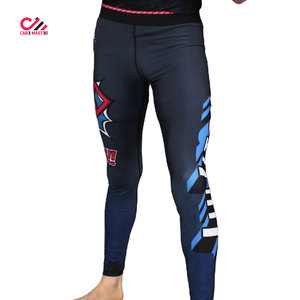 Pantalones de Compresión para MMA y BJJ sin Gi, al por Mayor, con Logotipo Frontal, Transpirables, de Spandex y Poliéster, para Grappling - Product Image 3