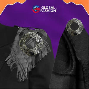 Broche Escocés con Nudo Celta y Acabado Antiguo, Diseño de Cuadros, para Trajes Formales, Unisex, 2026 - Product Image 3