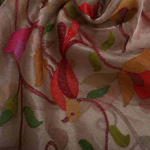 Tela de Lujo con Bordado Malty, Malla de Poliéster Transpirable con Patrón Floral para Vestidos de Novia y Fiesta - Product Image 5