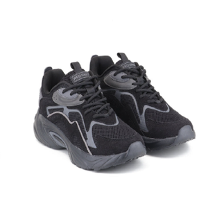 Chaussures de jogging Shadow Black pour hommes, basses, à lacets, chaussures de sport respirantes, semelle flexible - Product Image 1