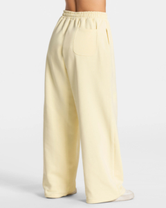 <b>Women's</b> <b>Cream</b> Wide Leg Sweatpants High Waist Elastic Side Stripe Loose Casual Long Pants - Product Image 5