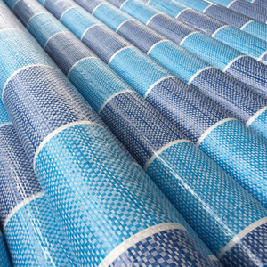 Bâche en PE de qualité commerciale et industrielle, imperméable, résistante à l'humidité, à motif rayé, service de découpe pour la protection extérieure - Product Image 2