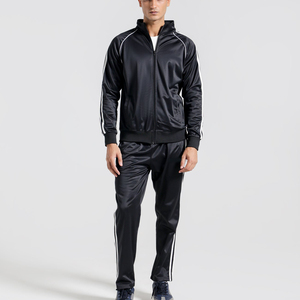 ชุดวอร์มฤดูหนาวแบบสองชิ้น ชุดกีฬาจ็อกเกอร์ ระบายอากาศได้ดี น้ำหนักเบา สไตล์ฮิปฮอป ลายทาง ชุดออกกำลังกาย มีเชือกผูก เสื้อคลุม - Product Image 4