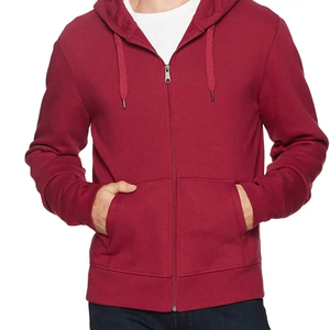 Sweat-shirt à capuche pour homme, couleur unie, en coton molletonné, style décontracté, coupe classique, prix abordable, service OEM - Product Image 1