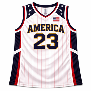 ผู้ผลิตเสื้อบาสเก็ตบอลแบบสั้นสั่งทำ OEM ผ้าโพลีเอสเตอร์ 100% ระบายอากาศ แห้งเร็ว พิมพ์ลายชื่อผู้เล่น - Product Image 4