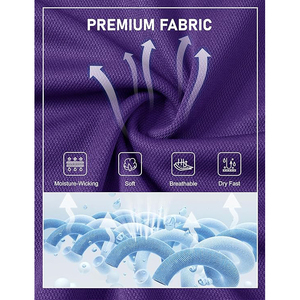 Polo de golf moderne à coupe ajustée, tissu extensible respirant et à séchage rapide, col et poignets côtelés, polos de golf - Product Image 5