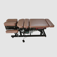 Table de physiothérapie et de chiropratique électrique haut de gamme, réglable en hauteur, avec fonction de flexion et de traction, et table à abaissement automatique