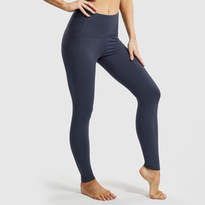Leggings Deportivos de Cintura Alta para Mujer, de Fibra de Bambú y Algodón de Alta Calidad, Sin Costuras, Transpirables, Casuales, Tejidos, Hasta la Rodilla - Product Image 2