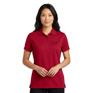 Camisa Polo Oxford de Algodón Roja para Hombre, Manga Corta, Logotipo Bordado, Diseño Casual y Transpirable en la Parte Delantera - Product Image 2