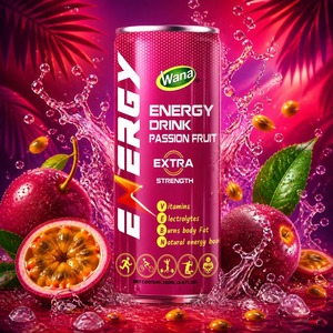 Meilleur fournisseur au Vietnam, boisson énergisante sans sucre de 250 ml au goût de la passion, canette en aluminium, étiquette privée personnalisée, services OEM ODM - Product Image 2