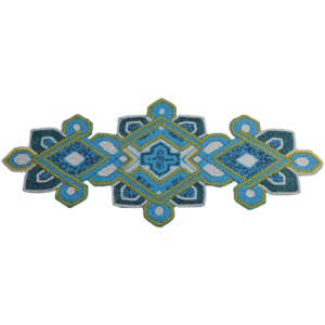 Six Best Designer <b>Placemats</b> With <b>Beads</b> Design Pads for Home Decor Tableware Dinning Table Party and Wedding Design Mats - Product Image 5
