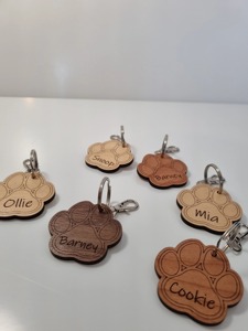 Flat Surface Wooden <b>Key</b> <b>Chains</b> Modern Style Wooden <b>Key</b> <b>Chains</b> Solid Color Wooden <b>Key</b> <b>Chains</b> Custom Factory Wholesale Item Wooden - Product Image 3