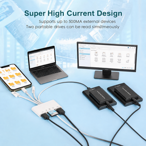 Lector de Tarjetas de Memoria 5 en 1, Adaptador <span class=keywords><strong>USB</strong></span> OTG, Lector de Tarjetas SD para Teléfono/Tablet, Dispositivos <span class=keywords><strong>USB</strong></span>-C/<span class=keywords><strong>USB</strong></span>-A, Ranuras Micro SD, Carga de Energía, Impresora - Product Image 5