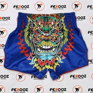 Pantalones cortos deportivos estampados para hombre con diseño de cara de dragón, cintura elástica, tela ligera, ajuste cómodo para entrenamiento en el gimnasio - Product Image 6
